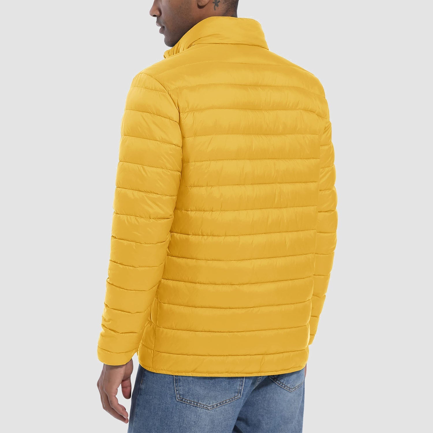 Men's Lightweight Puffer Jacket – Water-Repellent Winter Coat