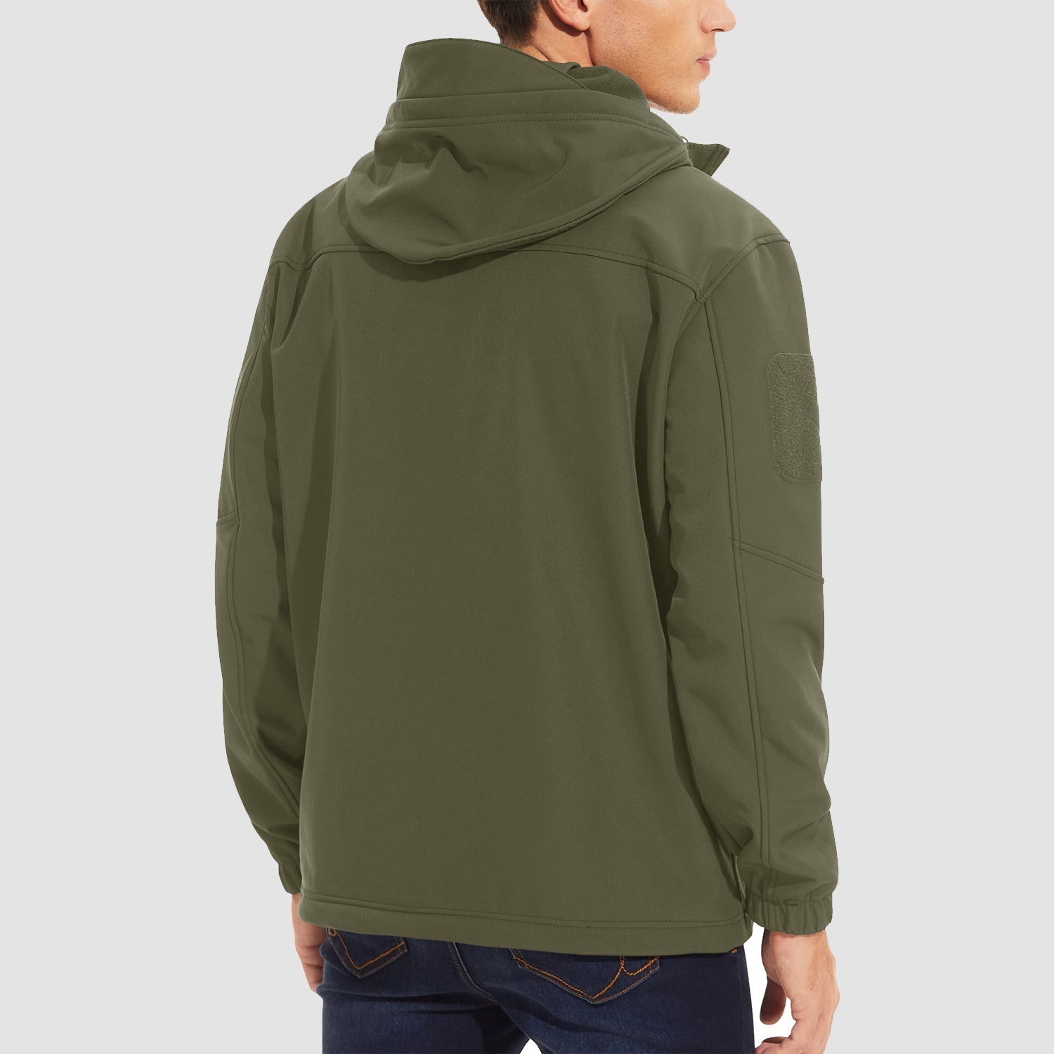 Men's Tactical Jacket - 6 Pockets Fleece Lined Water-Resistant