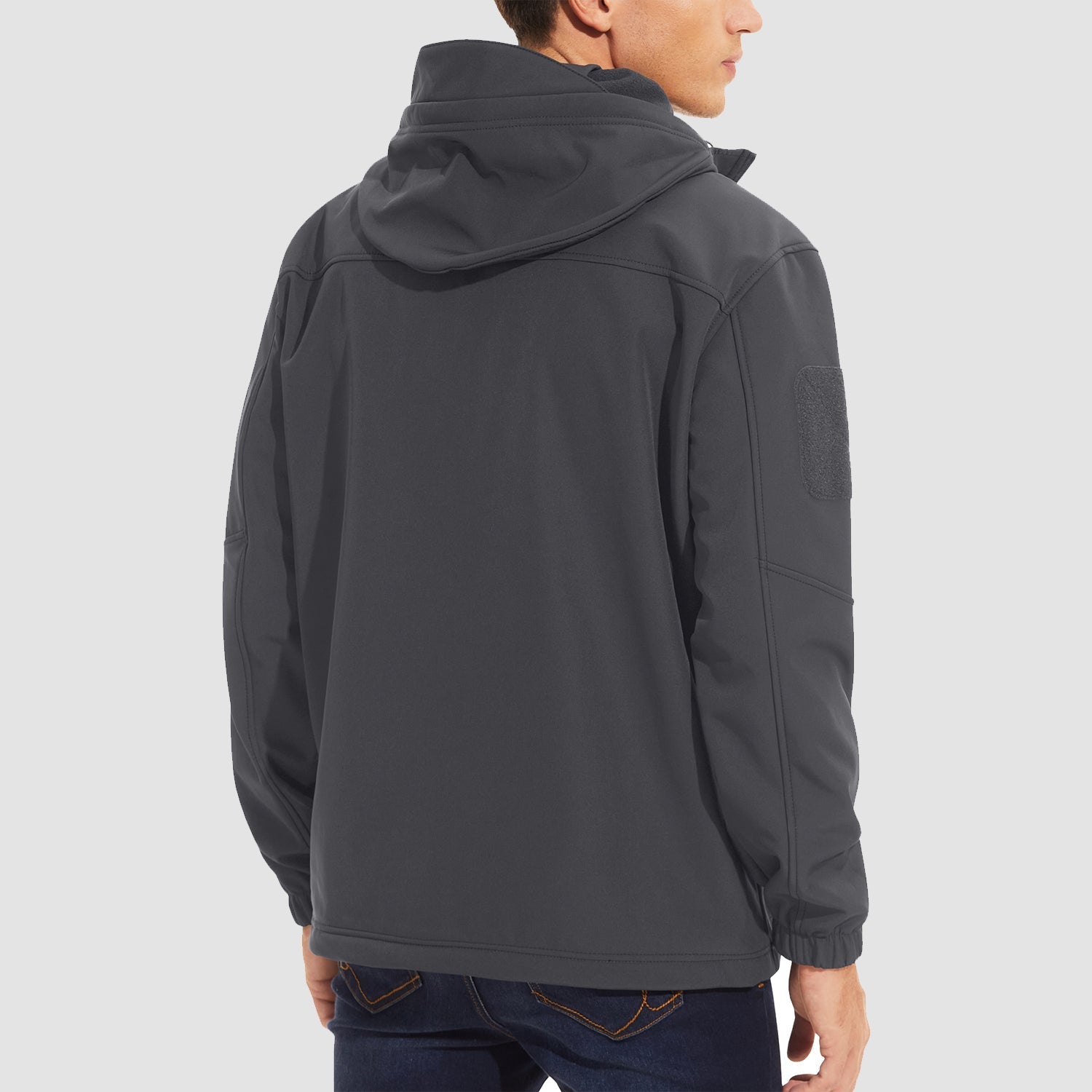 Men's Tactical Jacket - 6 Pockets Fleece Lined Water-Resistant