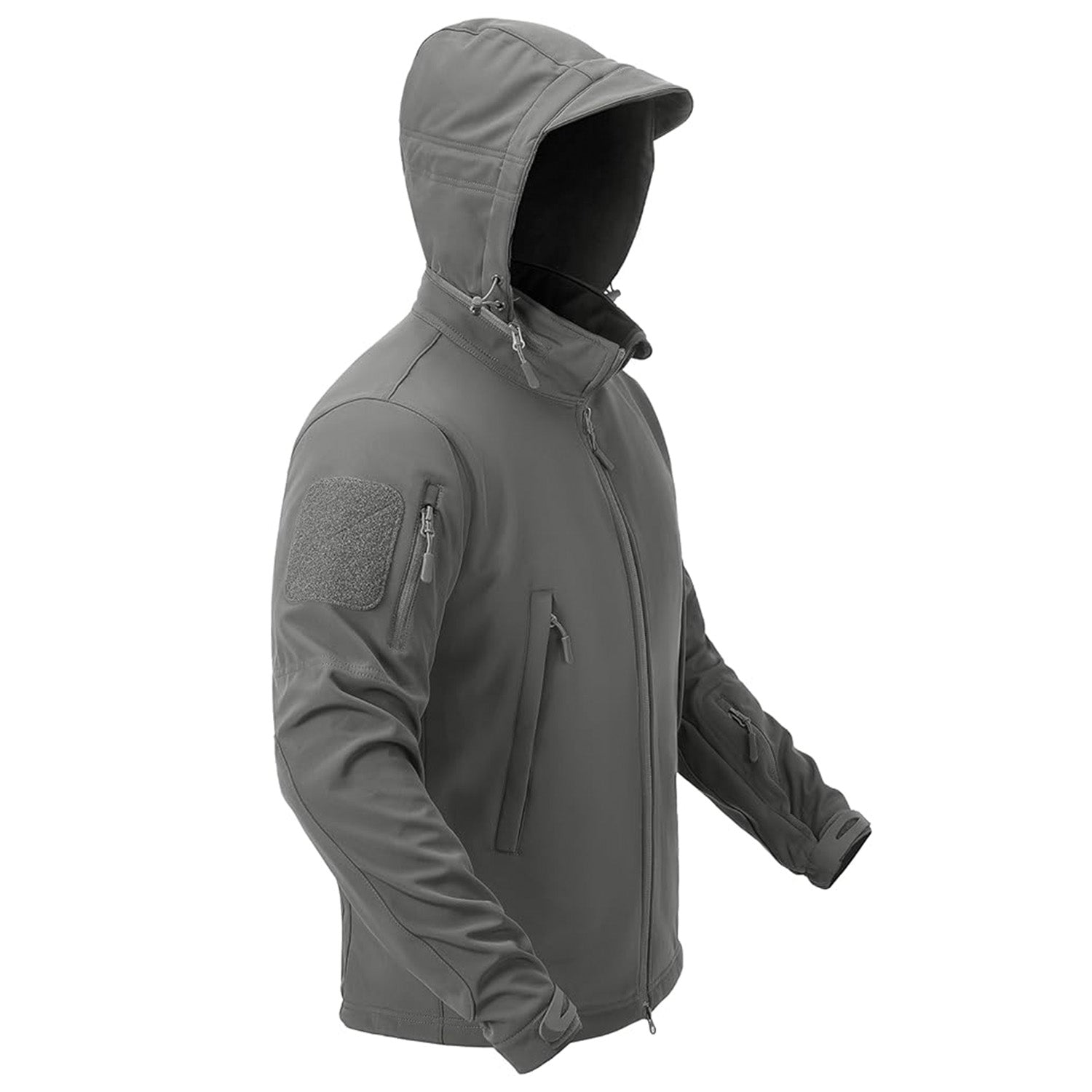 Men's Water-Resistant Tactical Jacket with Fleece Lining