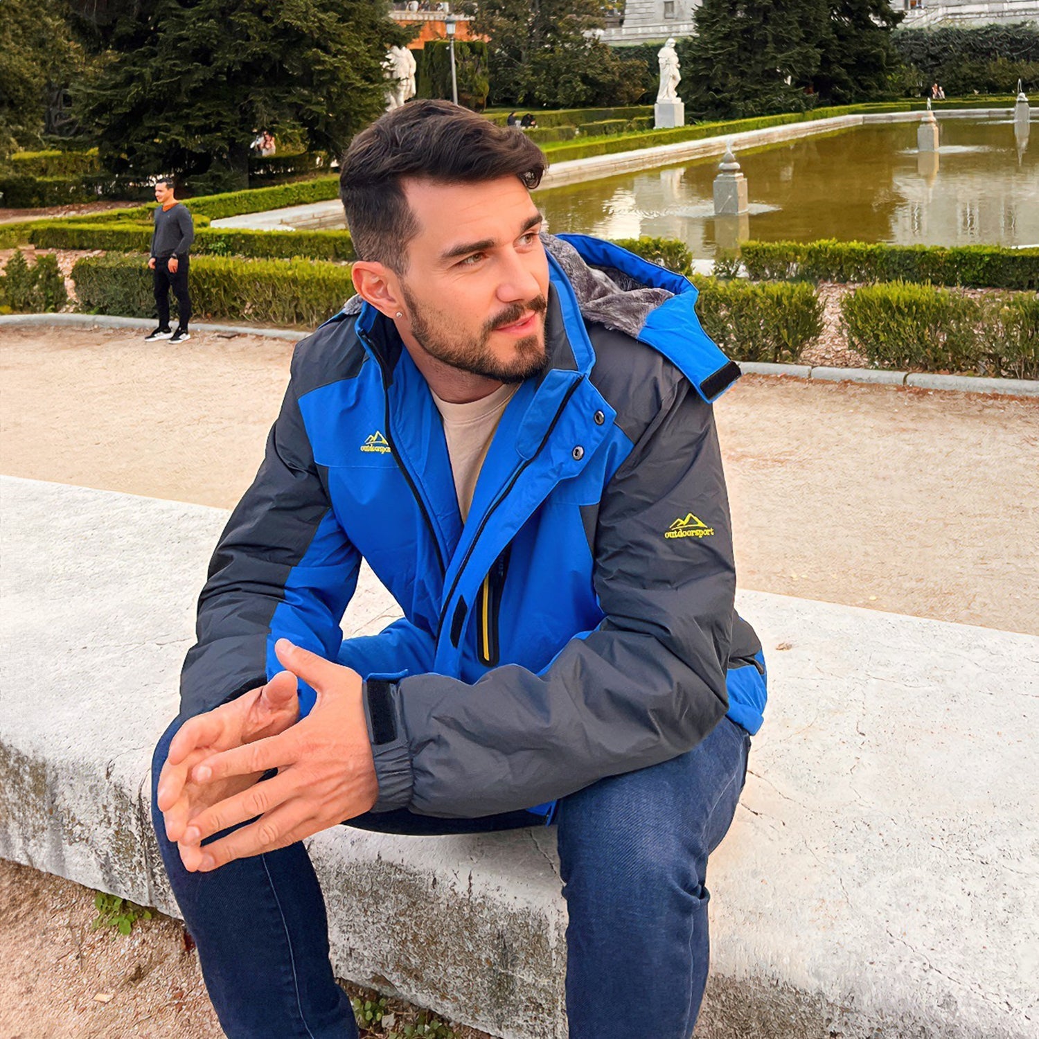 Men's Water-Resistant Ski Jacket - Warm Fleece Winter