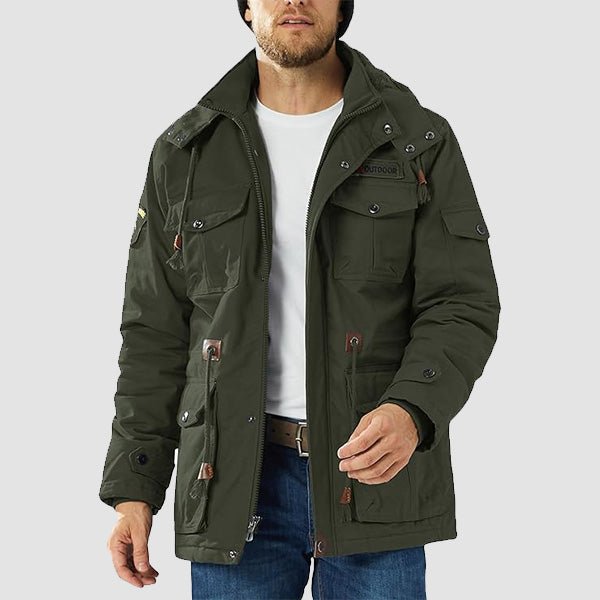 Men's Fleece Lined Parka Winter Military Jacket