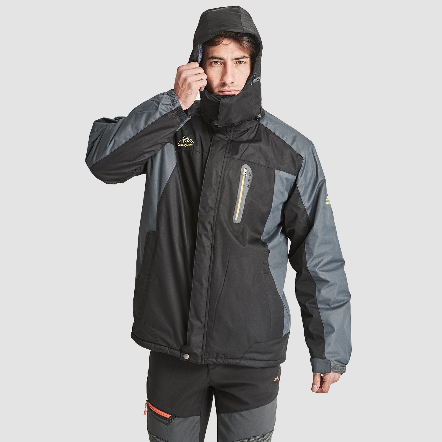 Men's Water-Resistant Ski Jacket - Warm Fleece Winter