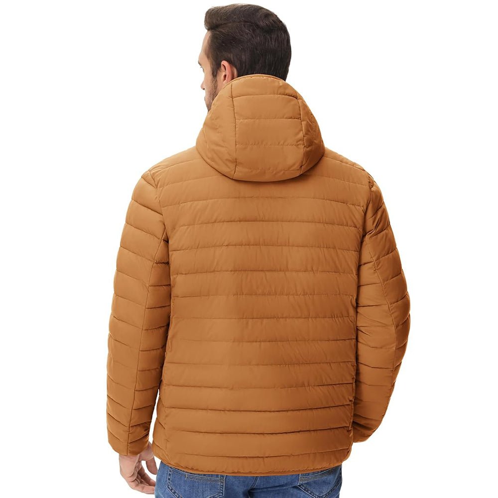Men's Winter Puffer Jacket Hooded Water Resistant Coat