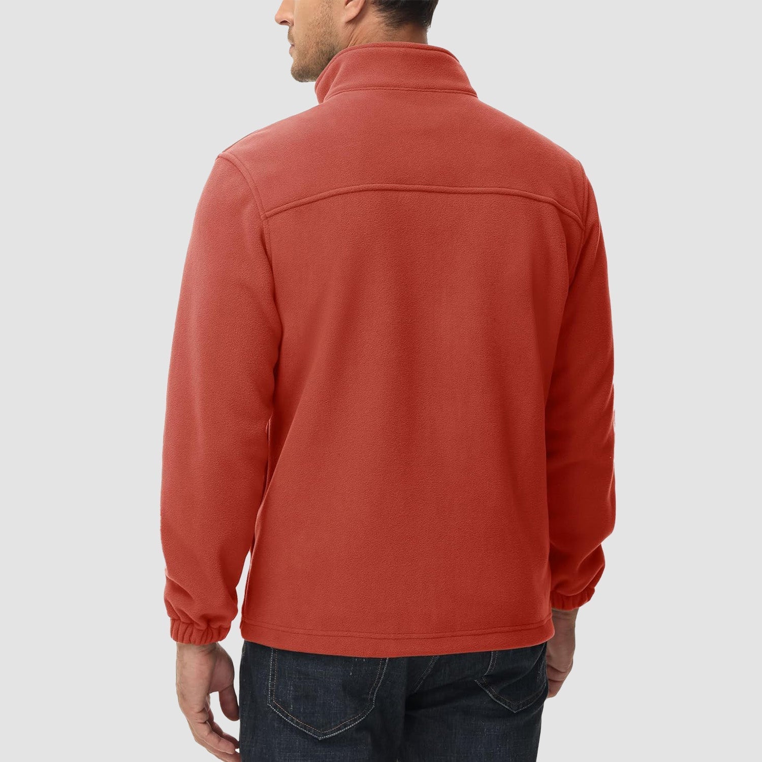 Men's Winter Fleece Jacket with 3 Pockets for Hiking & Outdoor