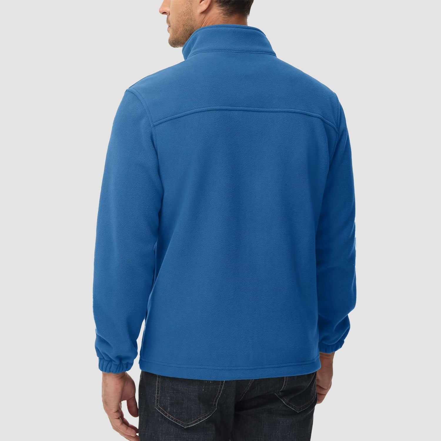 Men's Winter Fleece Jacket with 3 Pockets for Hiking & Outdoor