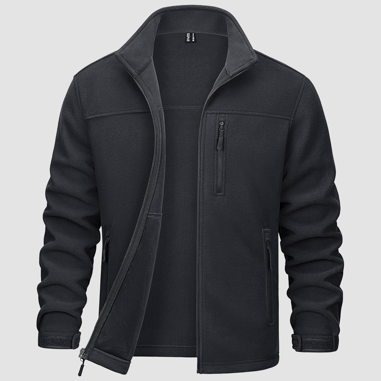 Men's Winter Fleece Jacket with 3 Pockets for Hiking & Outdoor